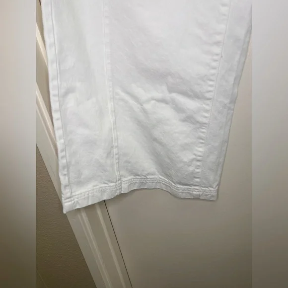 Universal Thread White Wide Leg Pants Drawstring Cotton Coastal Minimalist M - Picture 5 of 11